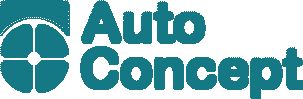 Auto Concept firmalogo i blå farve